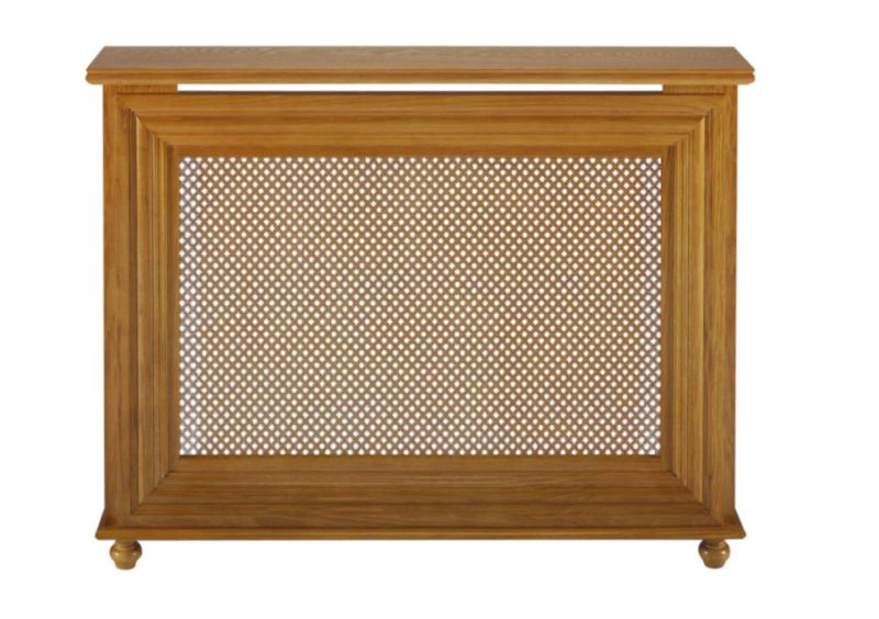 Winther Browne Charlotte Real Oak Veneer Radiator Cabinet - Small - (H) 800 x (W) 1080 x (D) 220mm