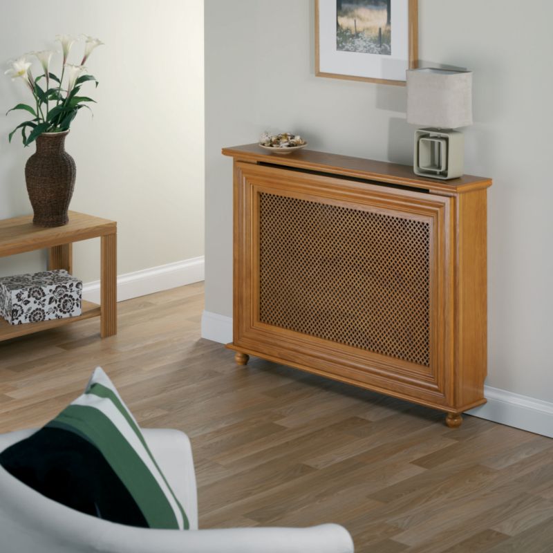 Alternative image for Winther Browne Charlotte Real Oak Veneer Radiator Cabinet - Medium  -  (H) 900 x (W) 1245 x (D) 220mm