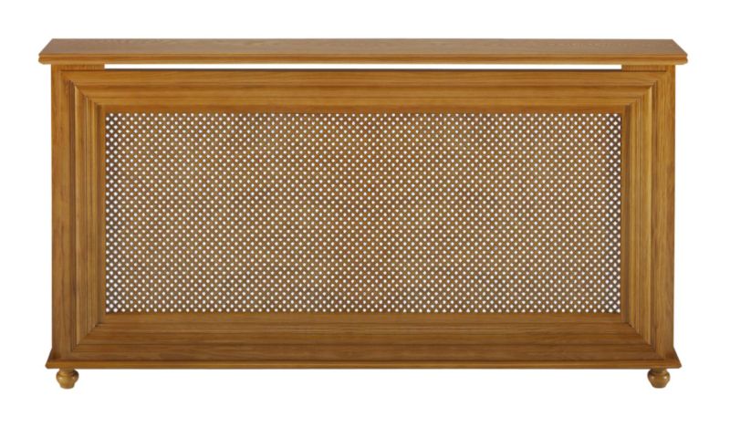 Winther Browne Charlotte Real Oak Veneer Radiator Cabinet - Large - (H) 900 x (W) 1780 x (D) 220mm