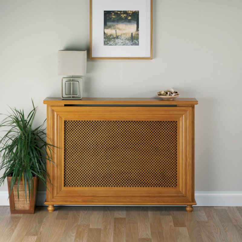 Alternative image for Winther Browne Charlotte Real Oak Veneer Radiator Cabinet - Large  -  (H) 900 x (W) 1780 x (D) 220mm