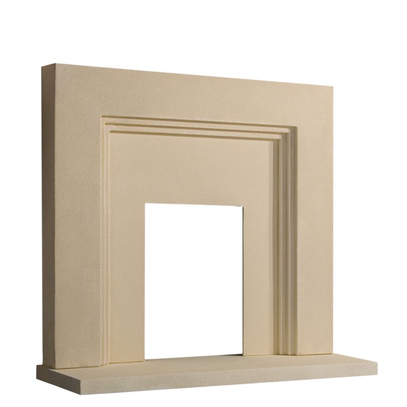 Athens Fire Surround Set Cream Textured Wintherstone