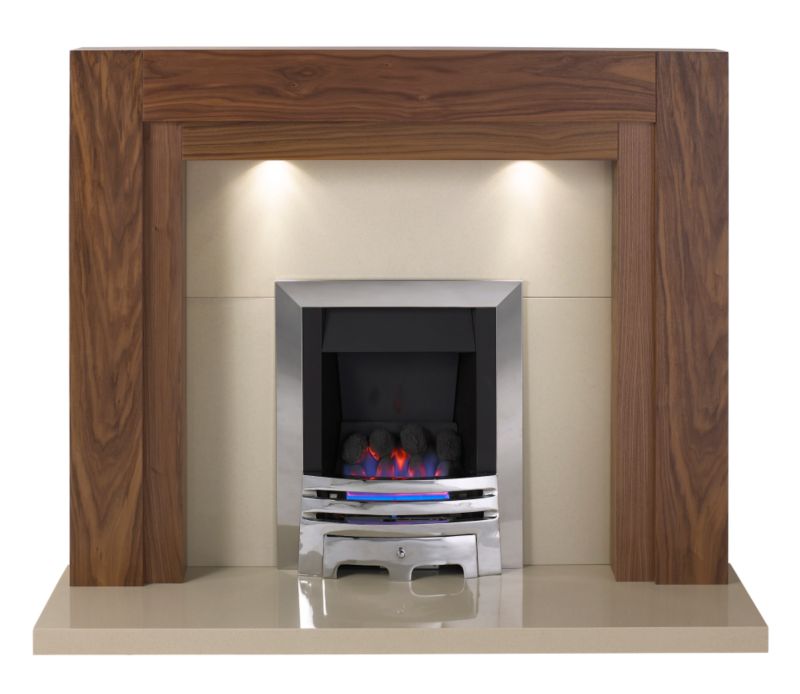 Como Multiflue Gas Suite Walnut Effect