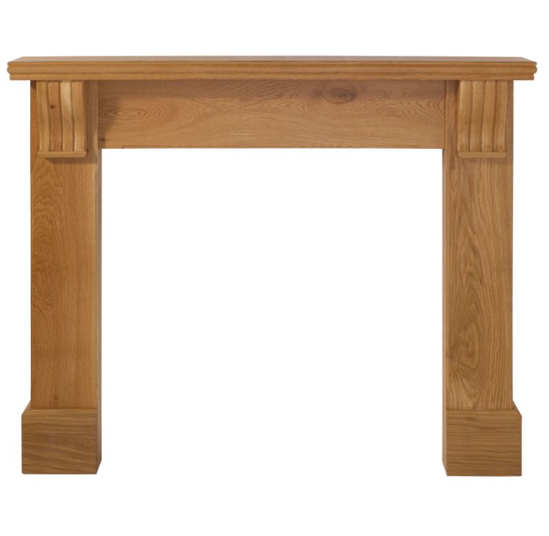 Durham Corbel Surround Solid Oak