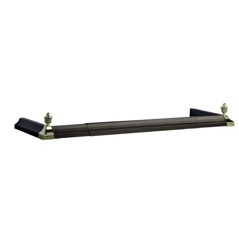 Hearth Fender Black & Brass Effect