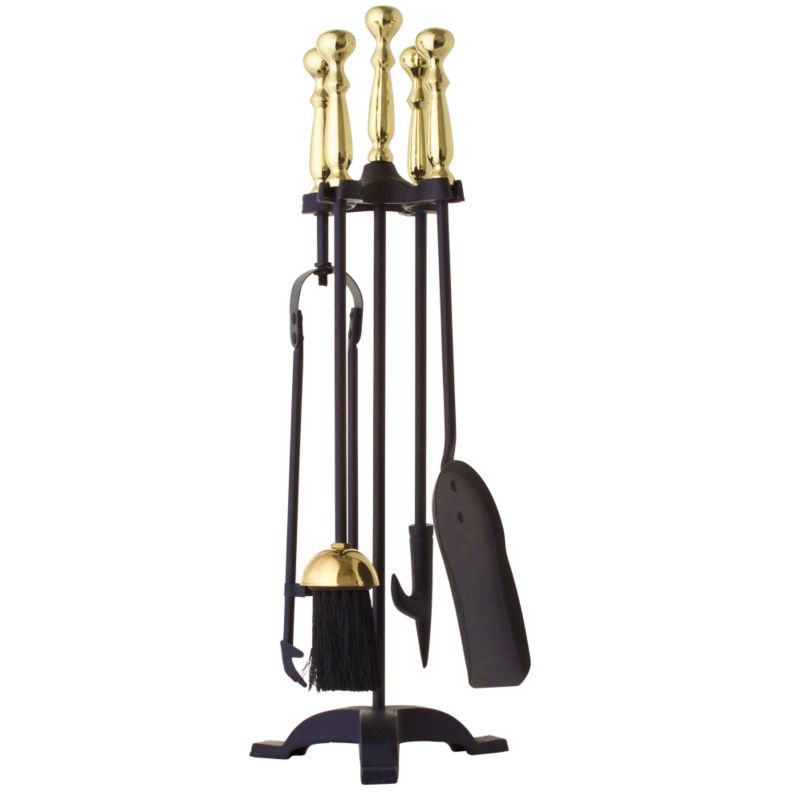 Companion Set Black amp Brass Effect