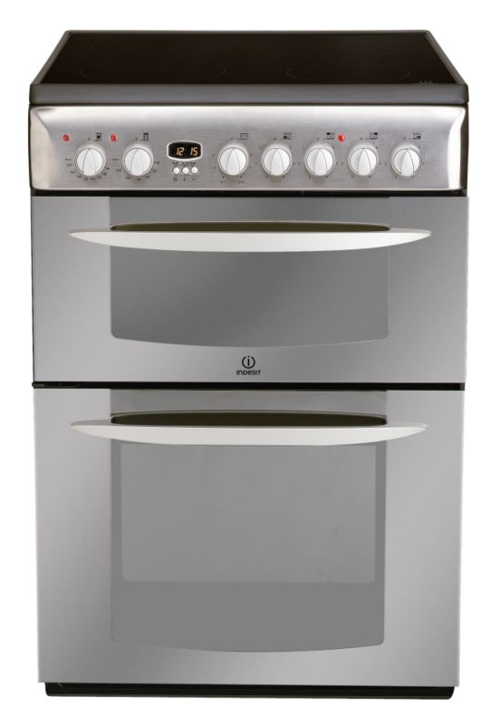 Indesit Freestanding Electric Cooker KD6C35X Stainless Steel