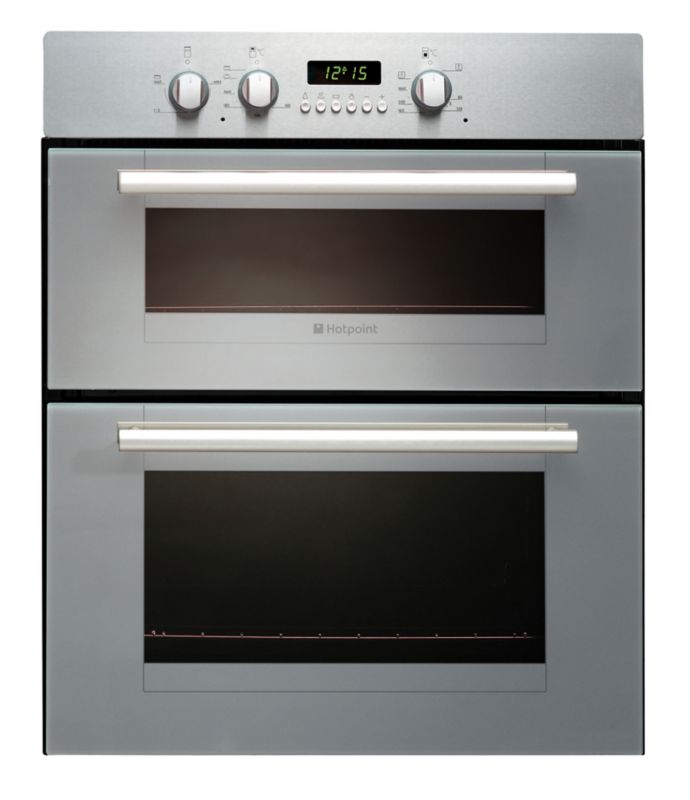 Hotpoint Built Under Double Oven UY46X Stainless Steel