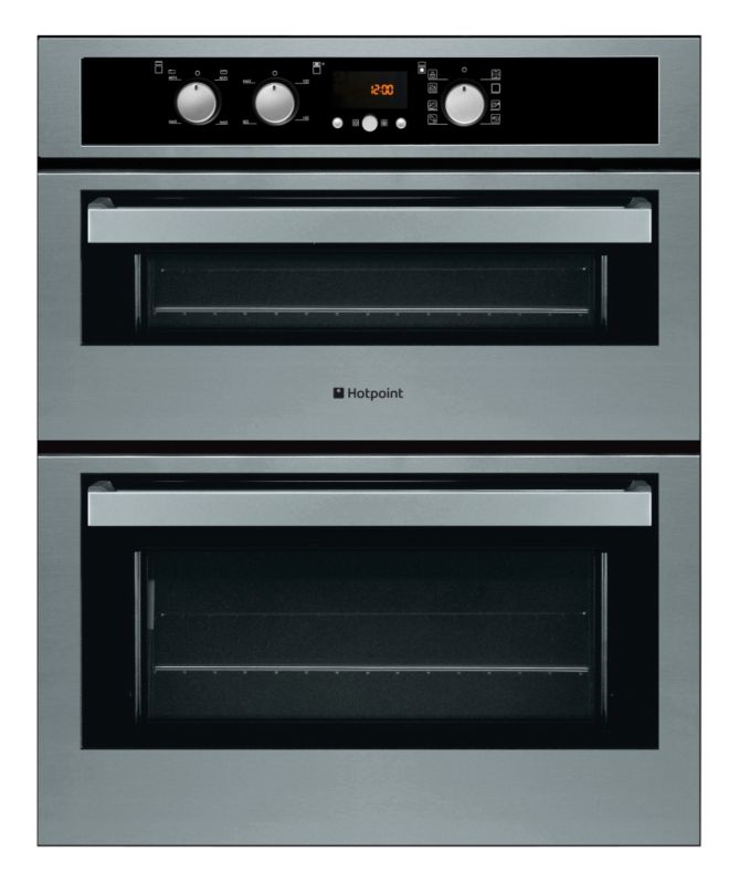 Hotpoint Experience Built Under Double Oven Stainless Steel UE89X H887 x W597 x D550mm