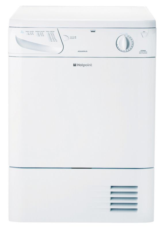 Hotpoint Aquarius Freestanding Condenser Tumble Dryer White TCM570P