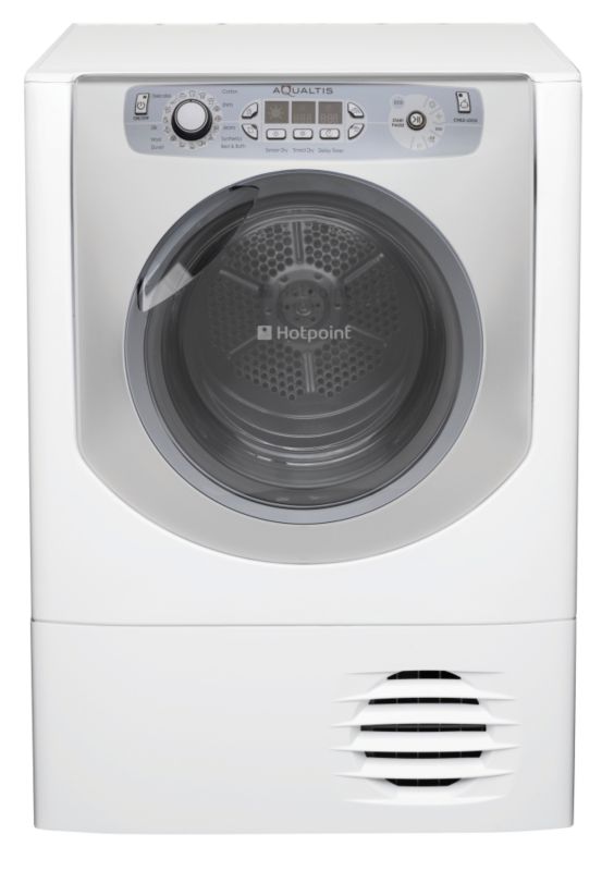 Hotpoint Aqualtis 8kg Condenser Dryer WhiteTitanium AQCF852BU (H)850 x (W)595 x (D)630mm