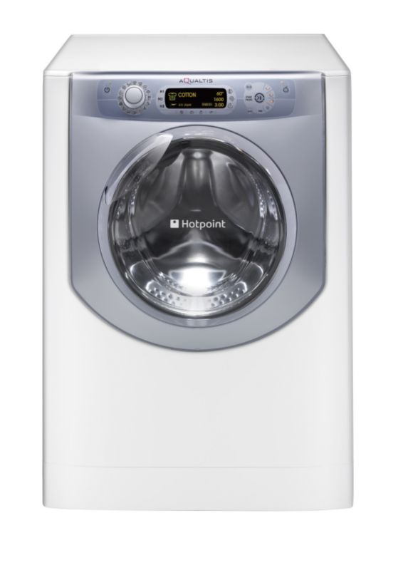 Hotpoint Aqualtis 9kg 1600 Spin Washing Machine WhiteTitanium AQ9D69UV