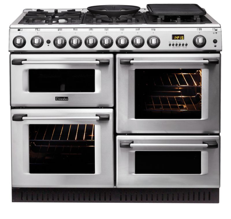 Cannon 100cm Dual Fuel Proffessional Range Cooker Stainless Steel 10450G (H)900 x (W)1000 x (D)600mm