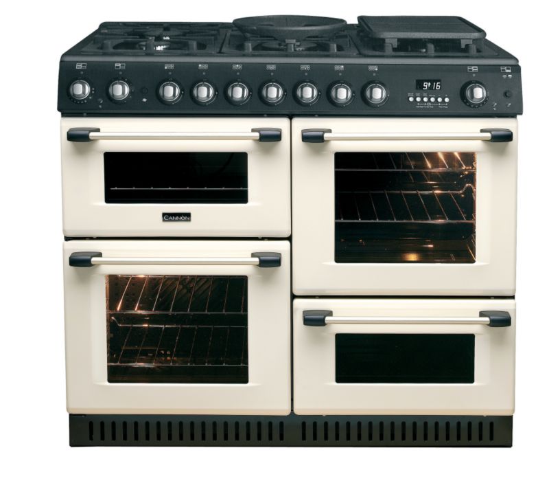 Cannon 100cm Dual Fuel Traditional Range Cooker Cream 10455G (H)900 x (W)1000 x (D)600mm