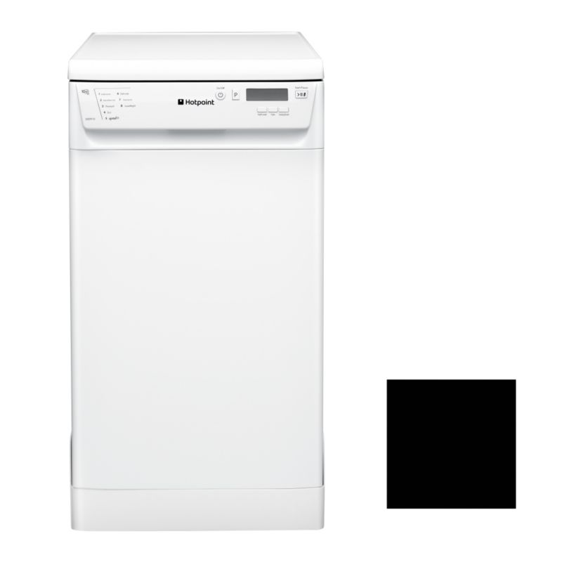 Hotpoint Freestanding Slimline Dishwasher Black Sdd910k