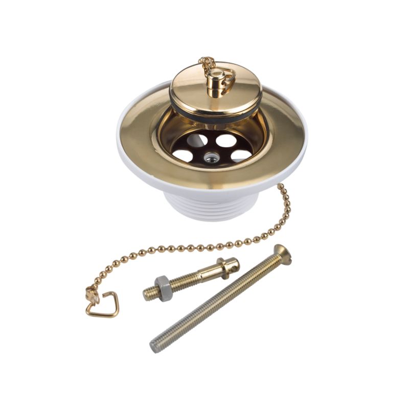 Belfast Waste Plug and Chain Brass