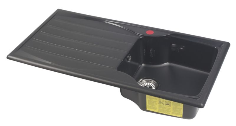 Astracast Square Teflite Inset Sink with Reversible Drainer