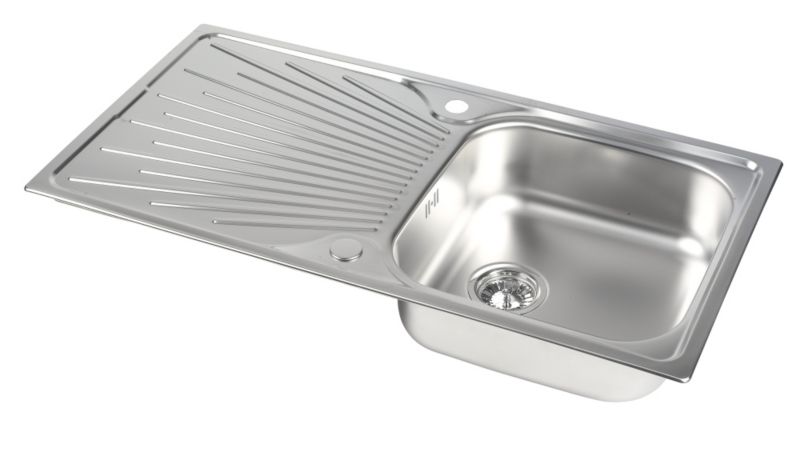 Astracast Square Stainless Steel Inset Sink with Reversible Drainer