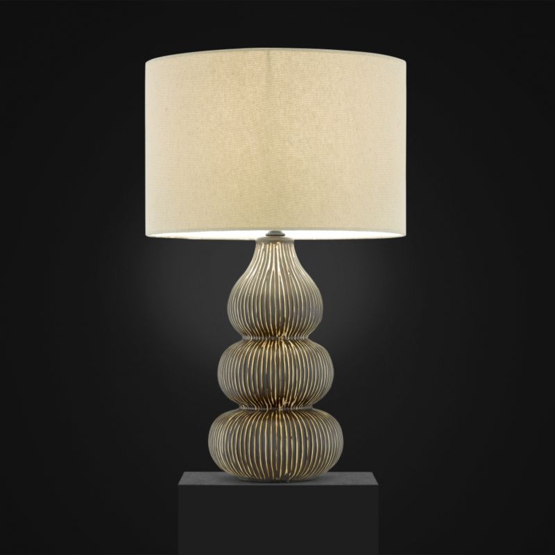 Lights by BandQ Kirabo Table Lamp Tan