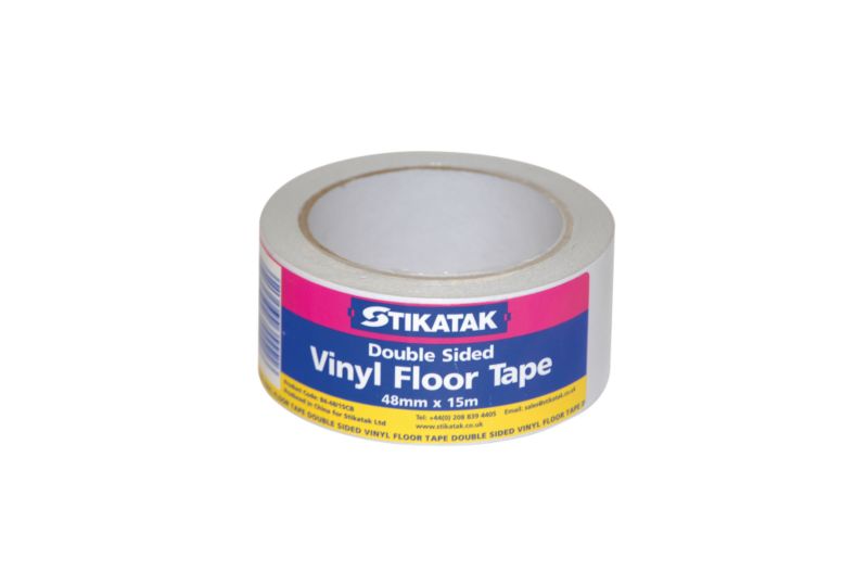 Stikatak Double Sided Vinyl Floor Tape H48 x Dia48mm