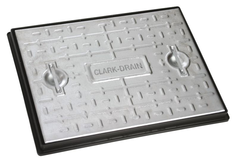 Clarksteel Galvanized Manhole Cover Galvanized Lid with Frame L45cm x W60cm