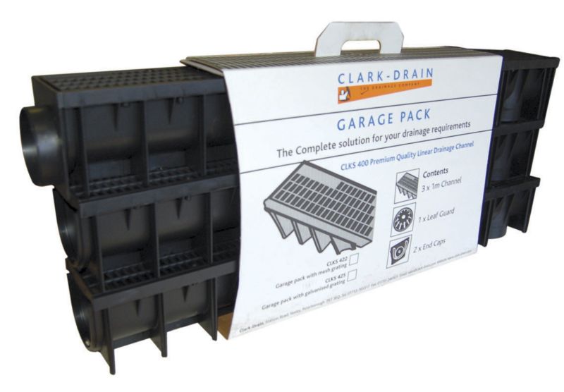 Clark Drain Garage Pack Polypropylene Mesh Grating Drainage L100timesW142timesH135cm