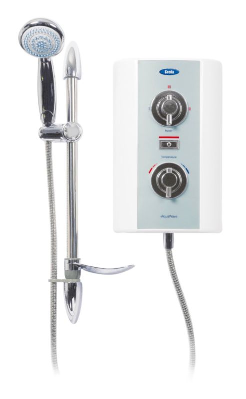 Creda Aqua Wave 9.5kw Electric Shower White