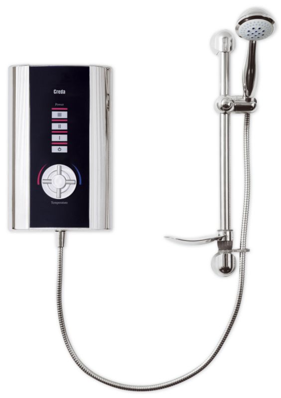 Advantage Electric Shower 10.5kW Black and