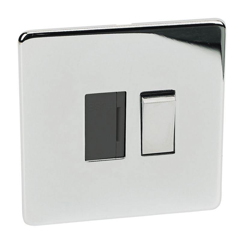 Crabtree Polished Chrome 13A Switch Fuse Connection Unit