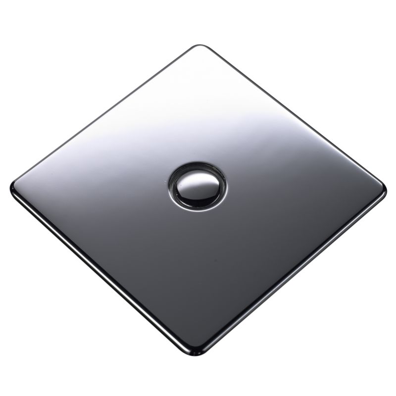 Crabtree Platinum Single 1 Gang Touch Dimmer Low VoltageMains 400W Chrome Plated