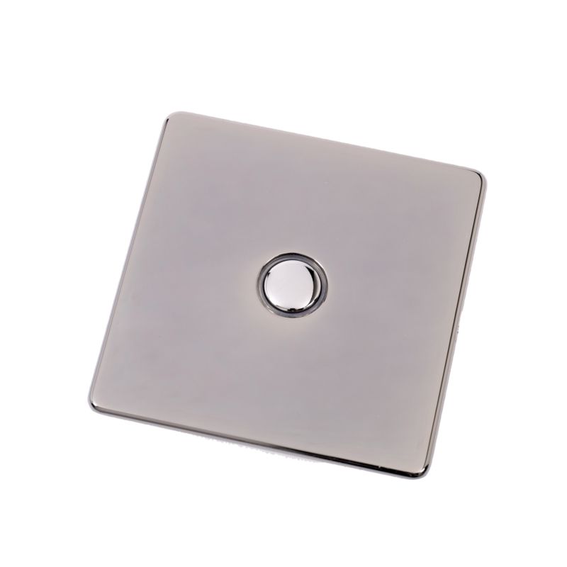 Crabtree Platinum Single Touch Dimmer Black Nickel Effect