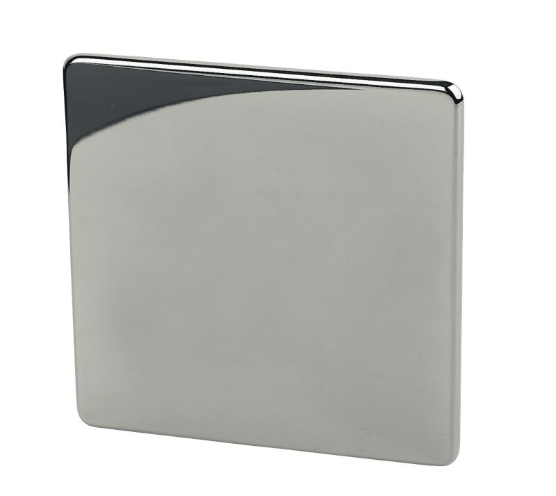 Crabtree Black 1 Gang Blank Plate Low Profile