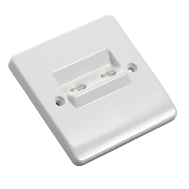 MK TVFM Double Socket Outlet White