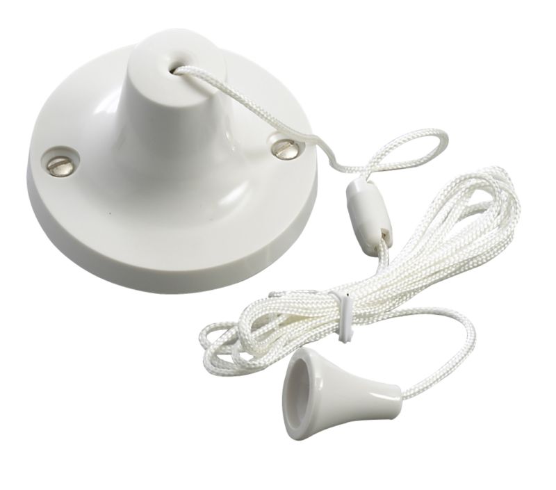 MK Ceiling Light Switch 1-Way SP 16A, White