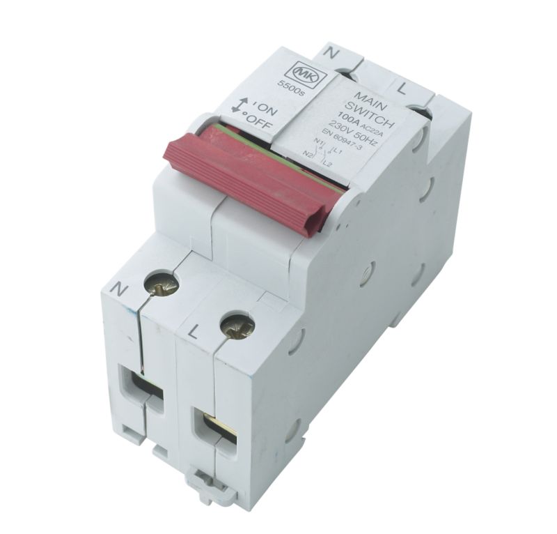 MK Mains Switch Grey 100A