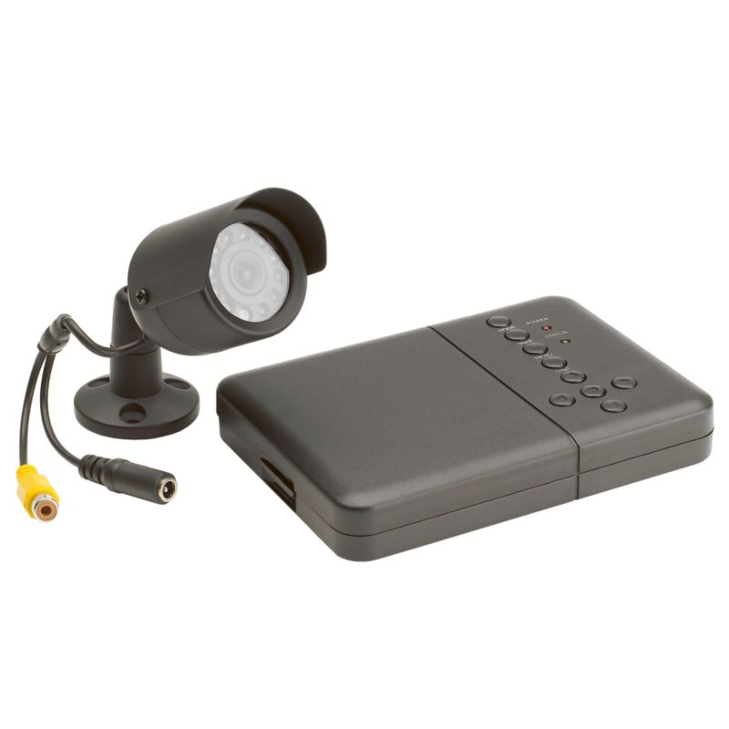 Response Wired Colour Camera and 2 CH Rec CCTV CWK2 Black