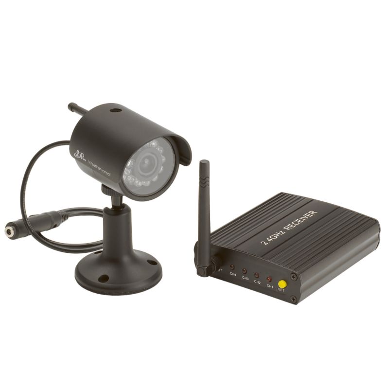 Response Wireless Colour Camera CCTV Kit CWFK1 Black