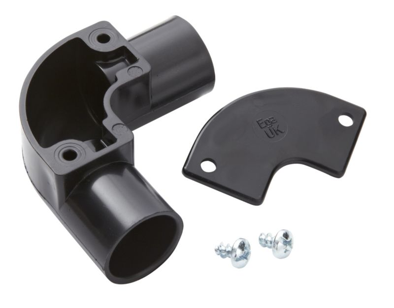 MK 20mm Black Inspection Elbow