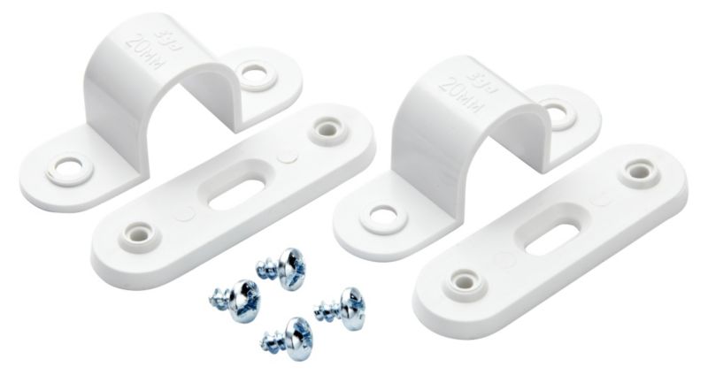 MK 20mm White Spacer Bar Saddle Pack Of 2
