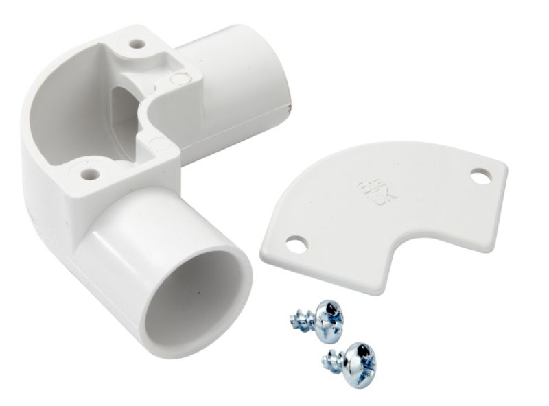 MK 20mm White Inspection Elbow