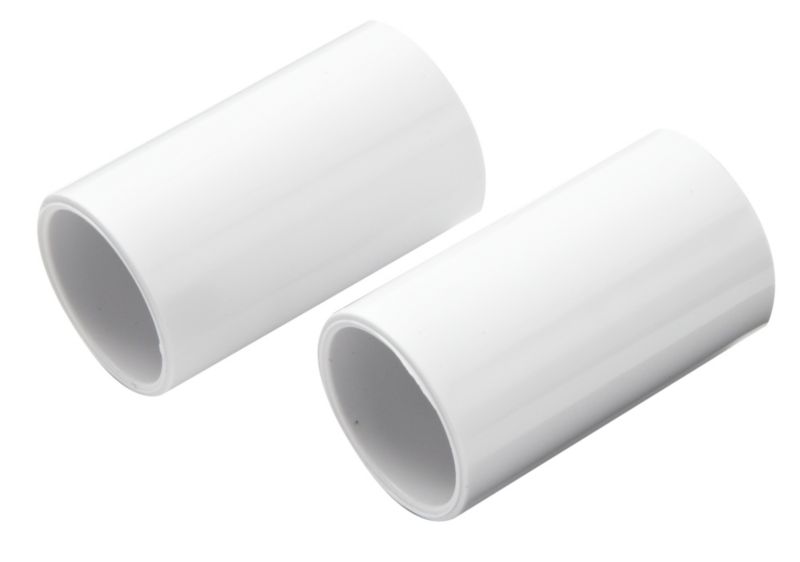 MK 20mm White Coupling Pack Of 2