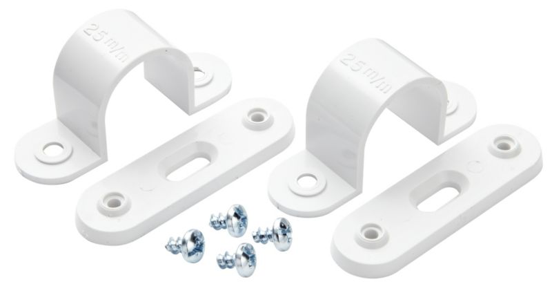 MK 25mm White Spacer Bar Saddle Pack of 2