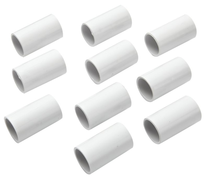 MK 20mm White Coupling Pack Of 10