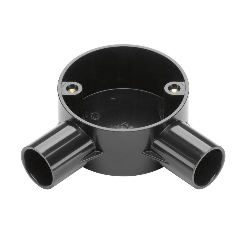 MK 25mm Black 2-Way Angle Box