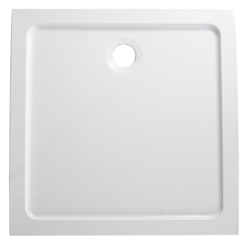 B&Q ResinLite Low Profile Square Shower Tray (W)900