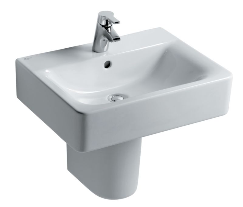 Senses Cube 1 Tap Hole Basin White