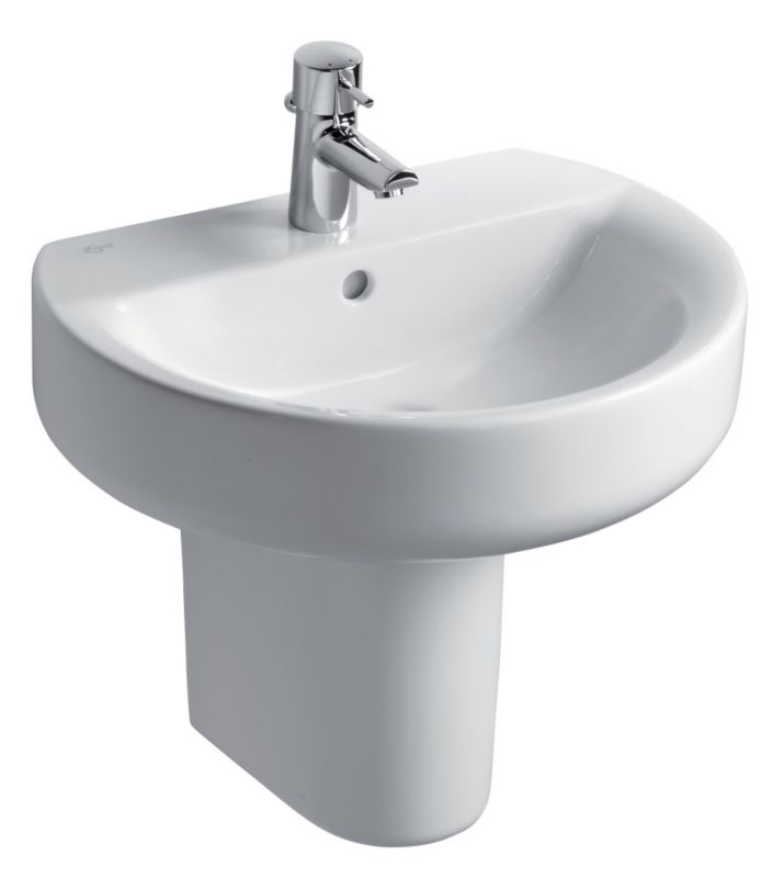 Senses Sphere 1 Tap Hole Basin White