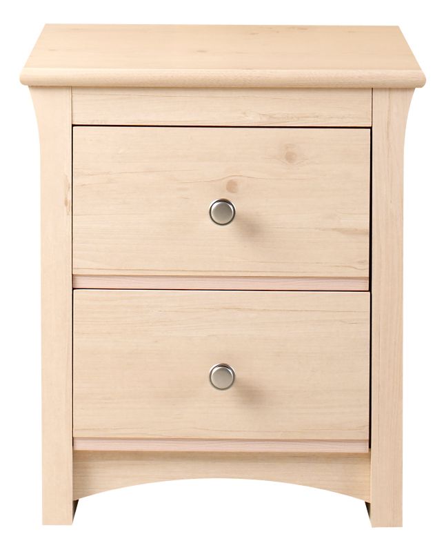 York 2 Drawer Bedside Chest Oyster (h)577 X (w)506 X (d)397mm