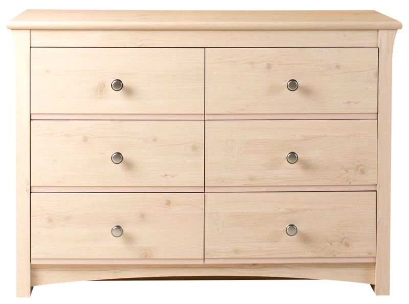 York 6 Drawer Wide Chest Oyster (h)782 X (w)1112 X (d)397mm