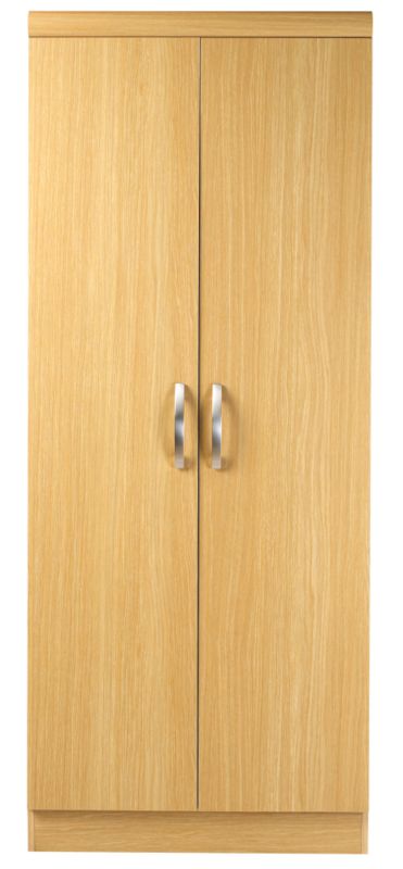2 Door Wardrobe Oak (H)1873 x (W)760 x