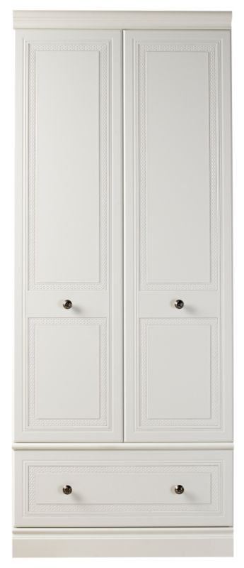 harrogate 2 Door Combi Wardrobe White (H)1873 x